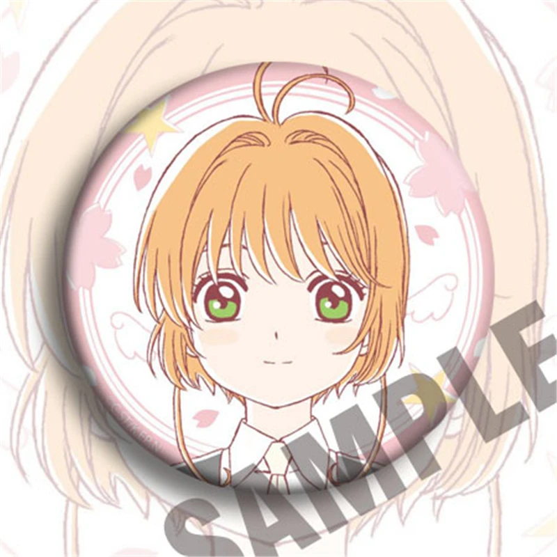 4 шт./компл. мультяшная японская карточка Captor SAKURA Cosplay KINOMOTO значки брошь Коллекция