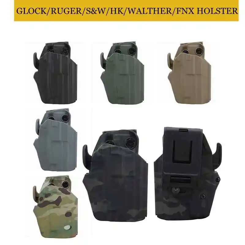 Tactical Holster GLOCK / RUGER / S&W / HK/WALTHER PPQ P99 / FNX HOLSTER Gun Pistol Holster Right Hand Holder Case Hunting Gear