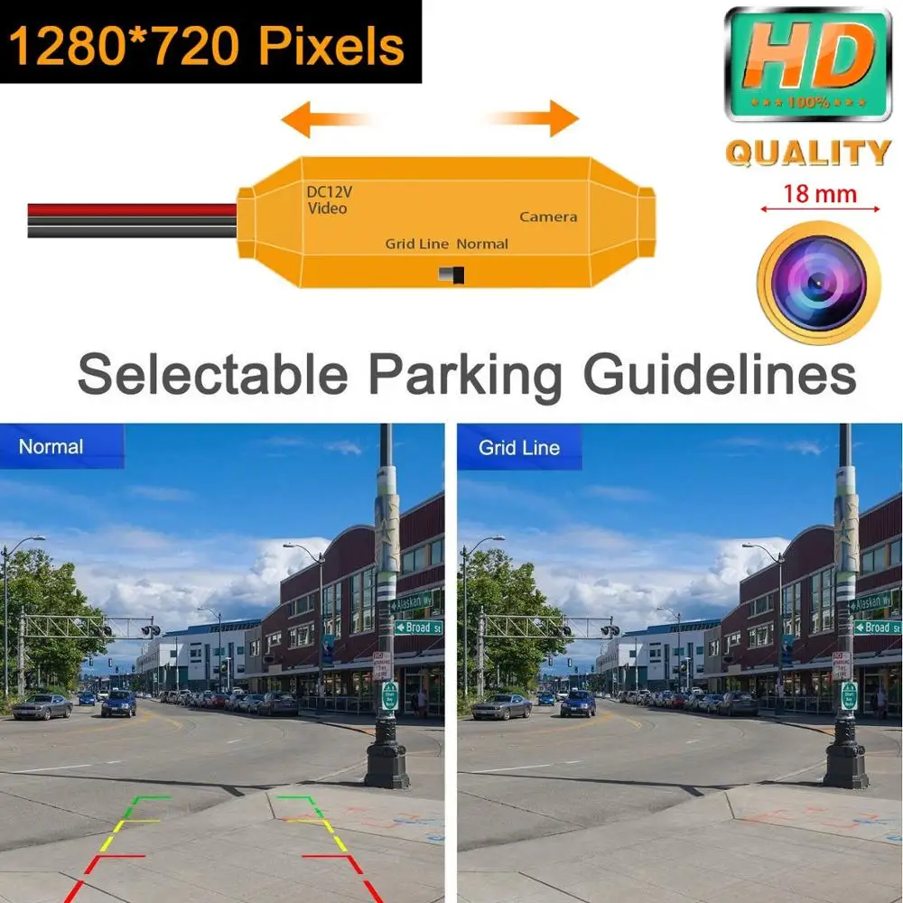 Камера заднего вида для Ford Tourneo Transit курьерская настраиваемая Ranger TKE ночное