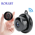 Мини-камера видеонаблюдения BORUIT, Wi-Fi, 1080P, ночное видение, слот для SD-карты