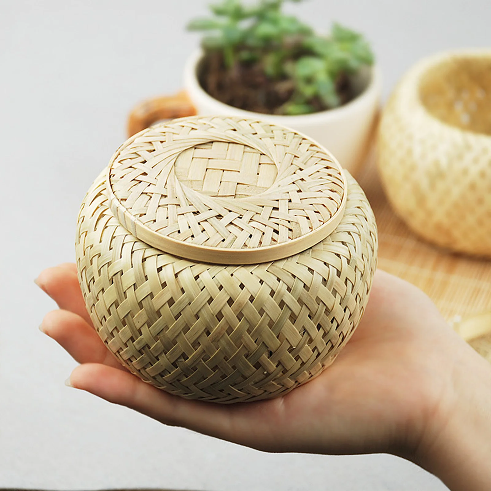Бамбуковая корзина для овощей закусок отпариватель чая еды аксессуары мини