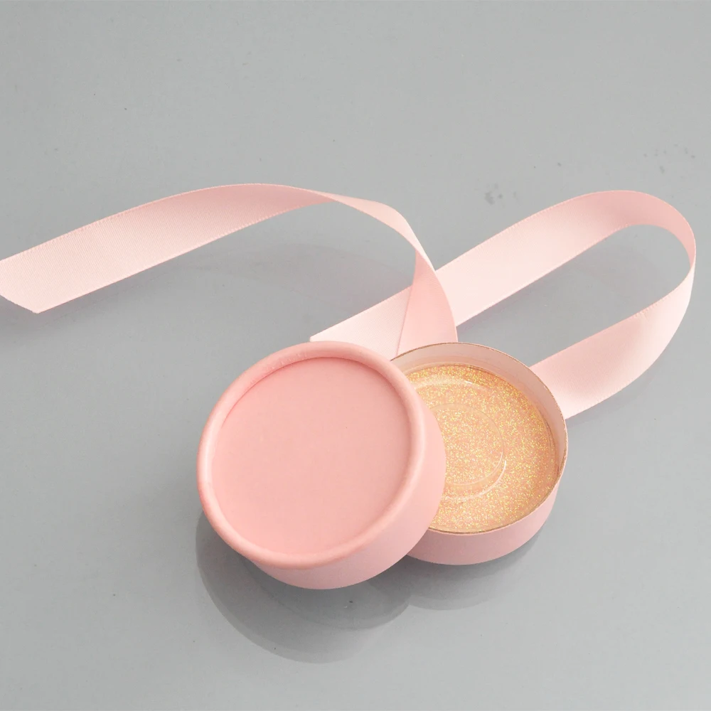 Оптовая продажа круглая упаковка для ресниц коробки Пользовательский логотип