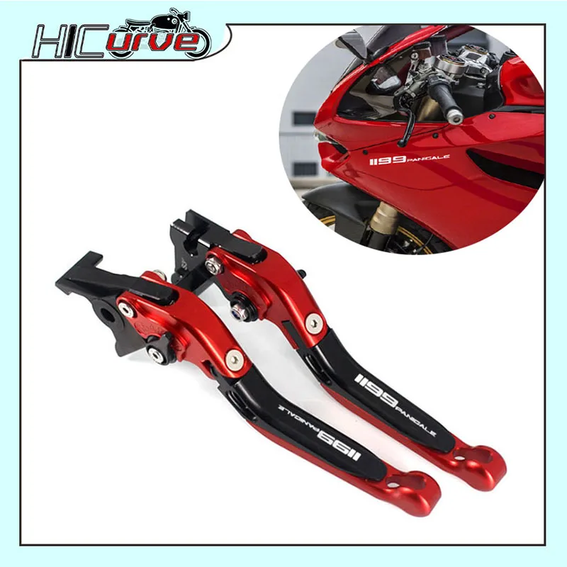 

For DUCATI 1199 Panigale 1199 PanigaleS / Tricolor 2012-2015 Motorcycle Adjustable Folding Extendable Brake Clutch Levers