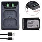 Аккумулятор NP-FZ100 NPFZ100 2280 мАч + зарядное устройство NP FZ100 с USB и портом Type-C для Sony FZ100, Alpha a7 III, a7R III, a9, 9R, A9R