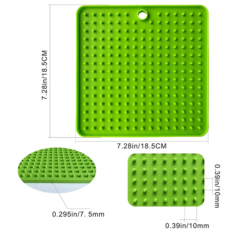 

Dogs Colorful Slow Food Bowls Silicone Mat Training Pad Dog Lick Pad Feeding Food Bowl Dogs Cats Pet Feeding Mat Dispensing
