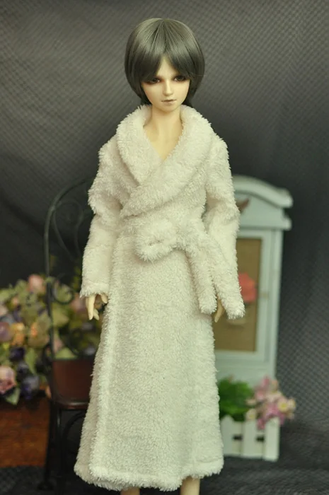 1/6 1/4 1/3 BJD clothes White plush bathrobe pajamas for BJD/SD YOSD MSD SD13 SSDF ID72 HID strong Uncle doll accessories C0079