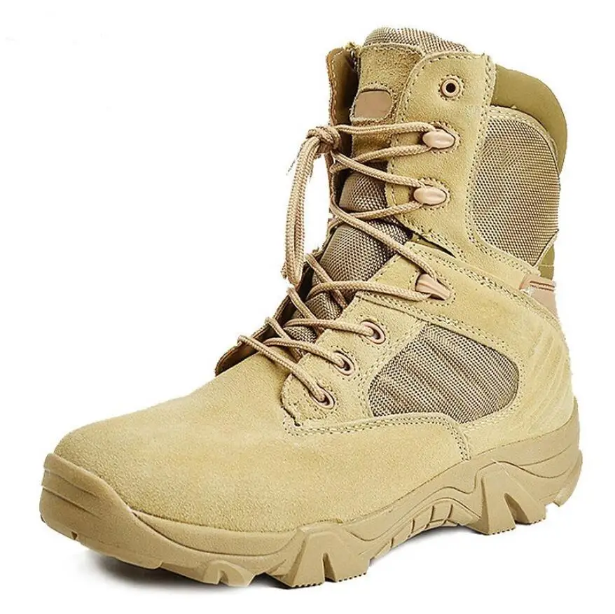 Мужские ботинки Средний Военный десант лучшее качество Армейские Ботинки Зимняя