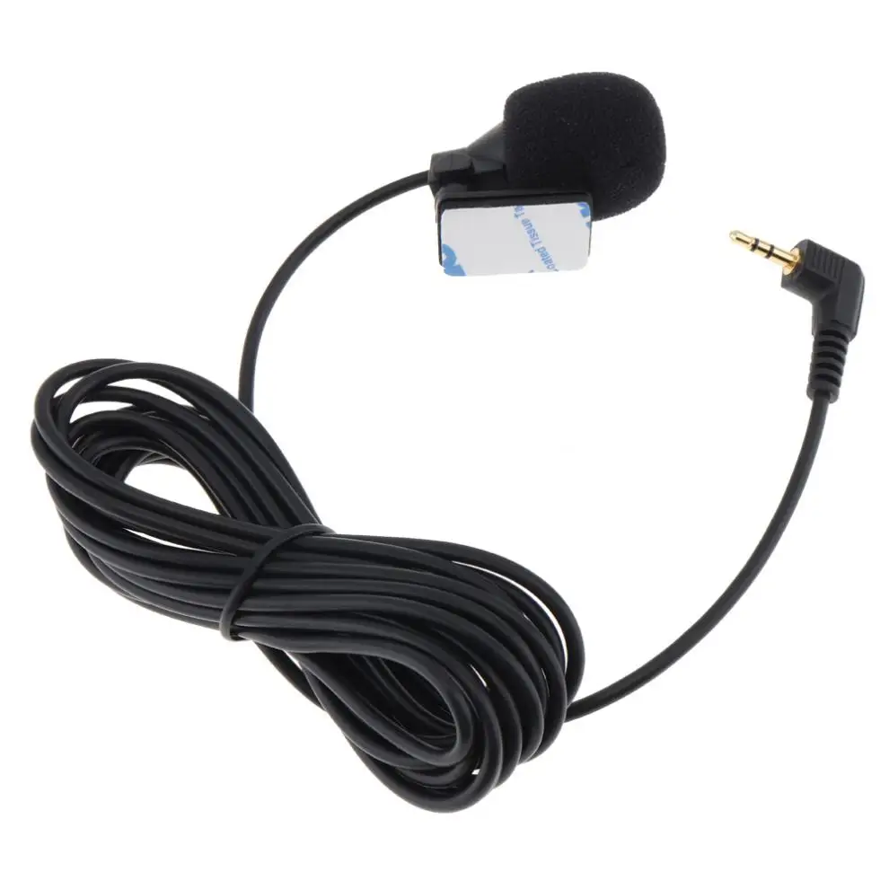ПВХ проводной 2 5 мм стерео джек Мини Автомобильный Микрофон внешний микрофон для