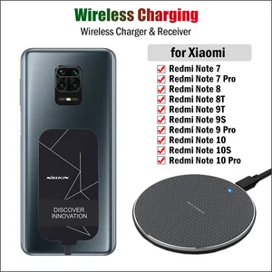 qi wireless charging adapter for xiaomi redmi note 7 8 8t 9s 9t 9 10s 10t 10 pro wireless chargerusb type c receiver free global shipping