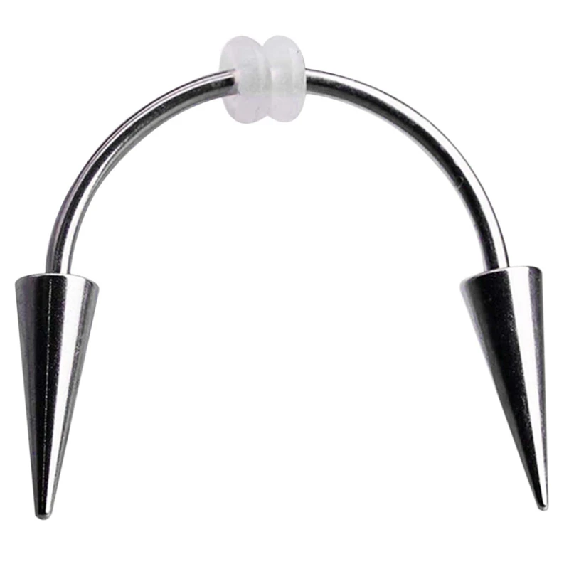 Titanium Steel Dracula Nail Septum Piercing Tiger Tooth C Rod Smile Lip Zomibe Vampire Jewelry | Дом и сад
