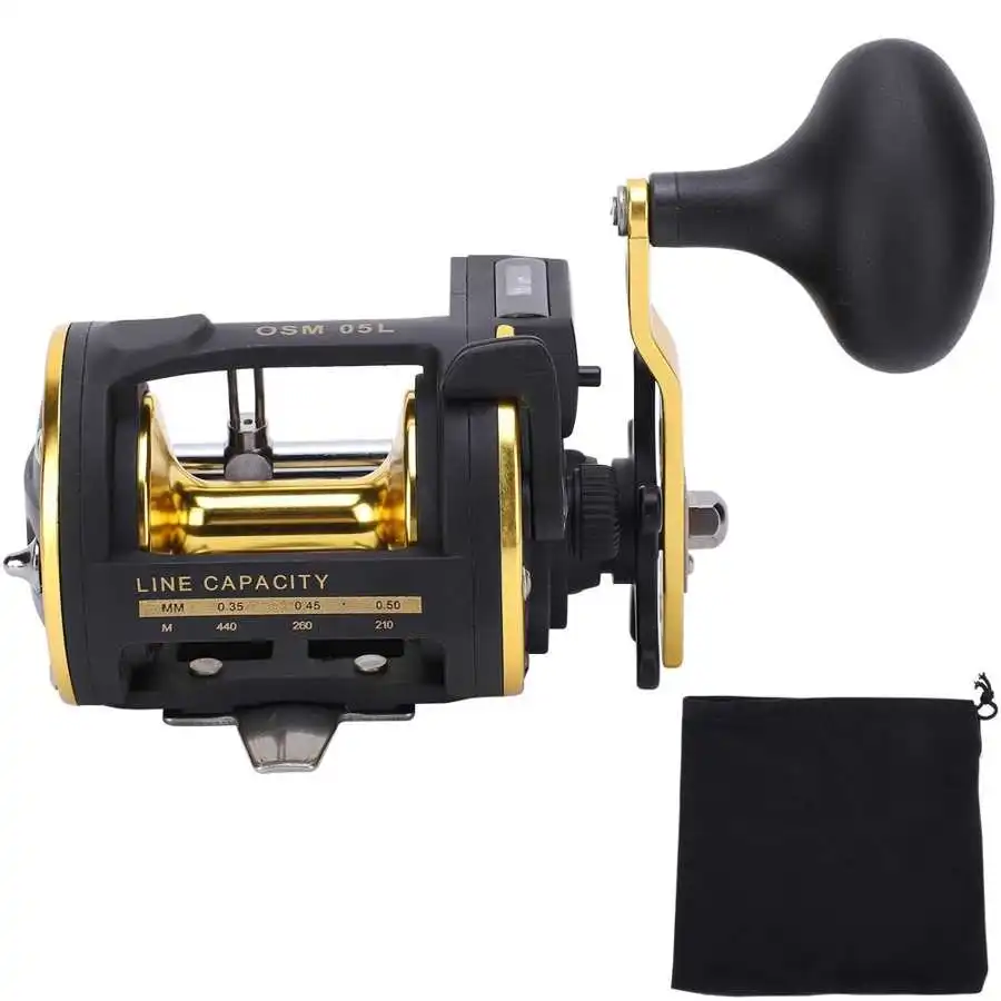 2+1 BB Ball Bearing Left / Right Fishing Reel with Digital Display Metal Baitcasting Line counter Reel 6.0:1 Casting Reel