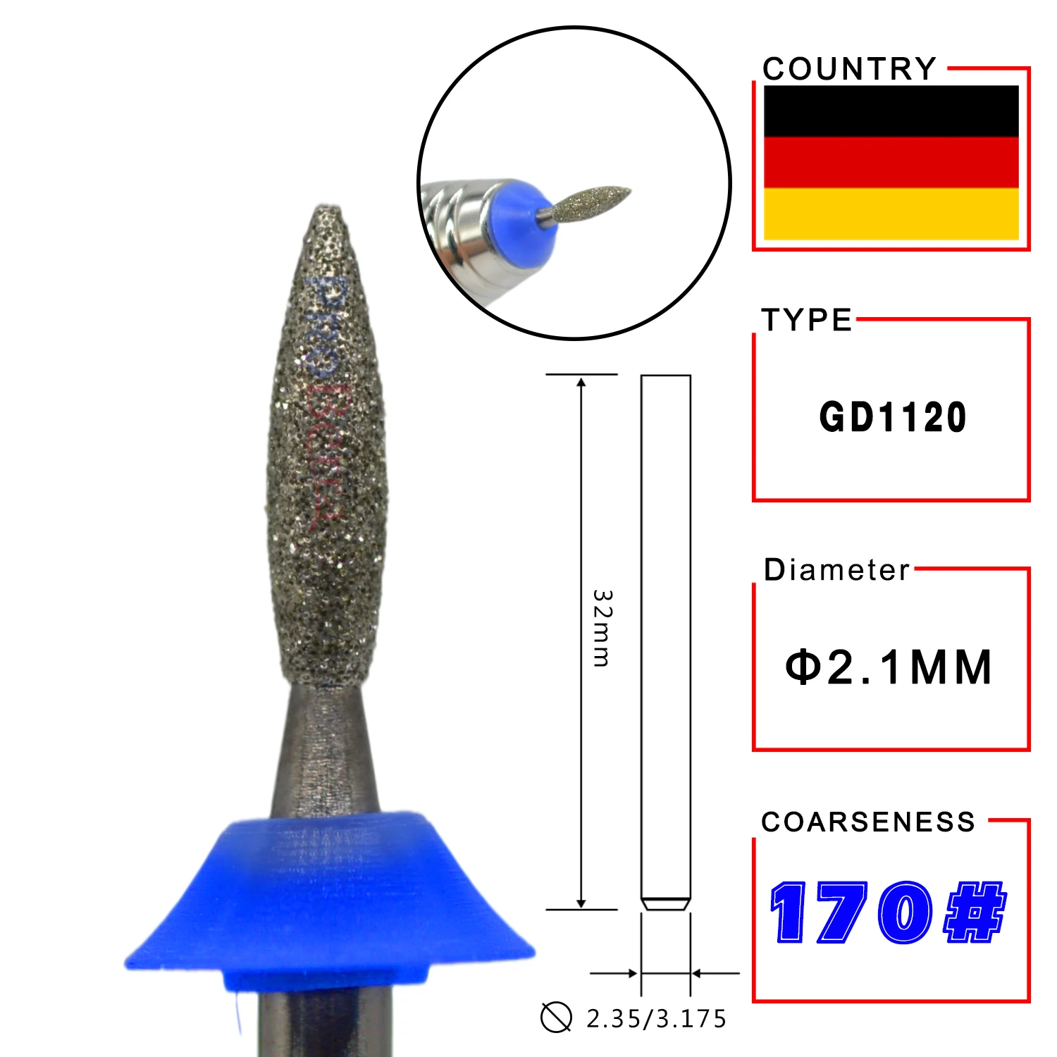 Алмазная фреза для маникюра и педикюра из карбида | Красота здоровье