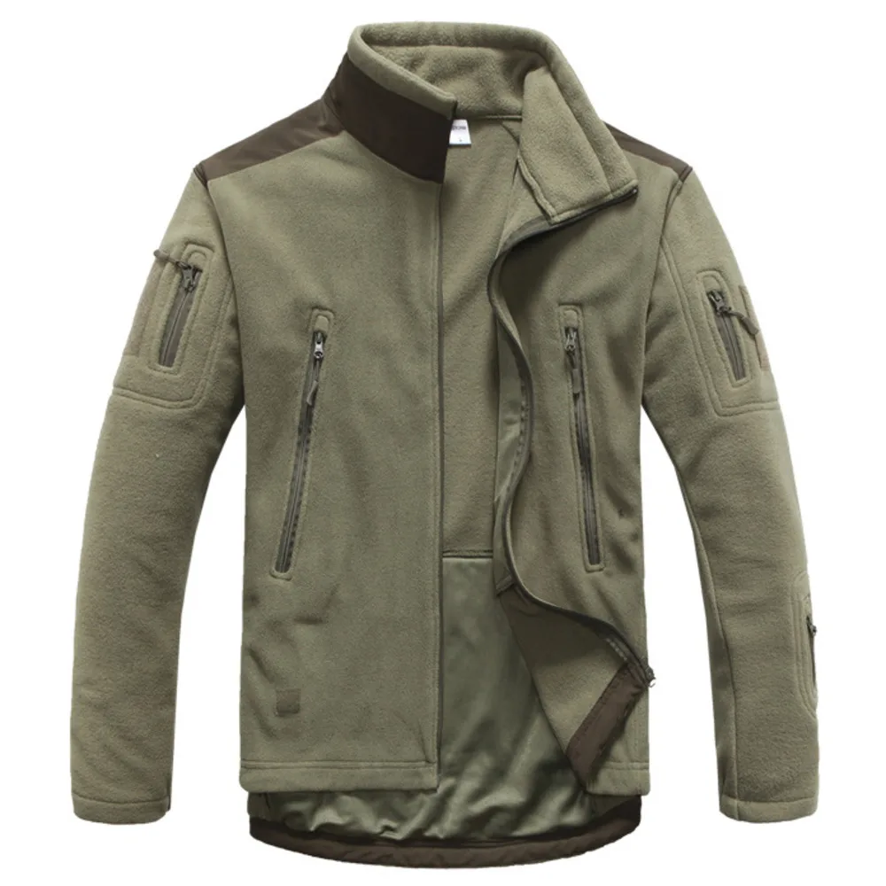 

Winter Military Fleece Tactical Jacket Men Outdoors Sports Warm Coat Militar Softshell Hiking Outerwear Army Combat Jackets