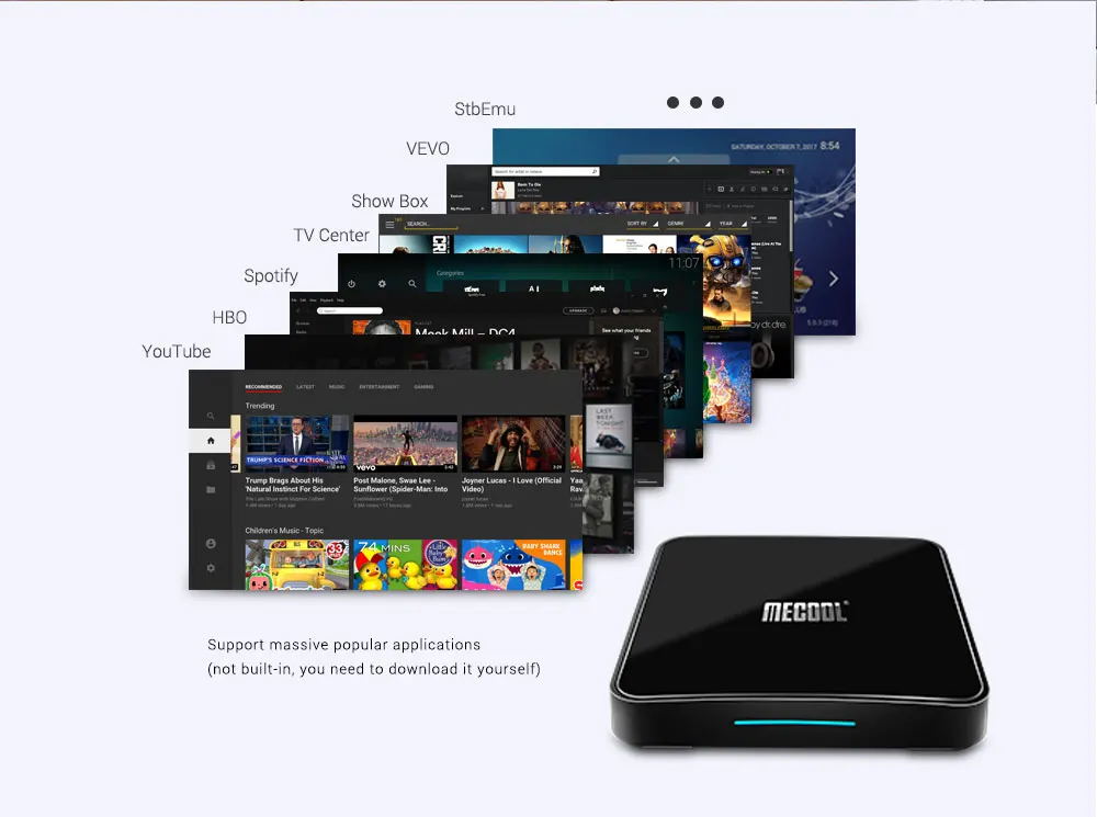 ТВ-приставка MECOOL KM3 A Android 9,0 2,4G/5G Dual Wifi Amlogic S905X2 100M LAN 4 Гб ram 64 Гб 128 ГБ EMMC tv box KM9 Pro 4 ГБ 32 ГБ