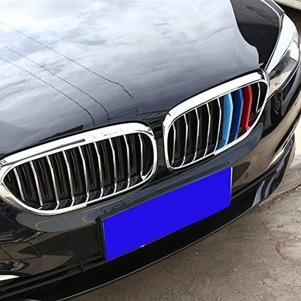 Трехцветная отделка ABS для переднего гриля декоративные спортивные полосы