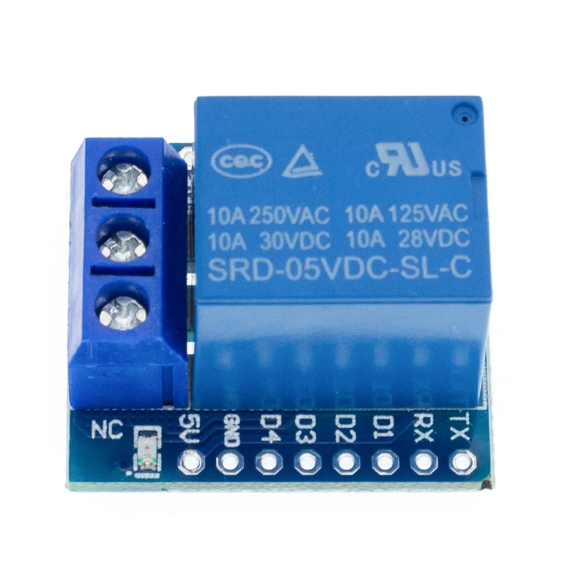 10 шт. один канал Wemos D1 Мини Релейный Щит релейный модуль для ESP8266 макетной платы 1 |