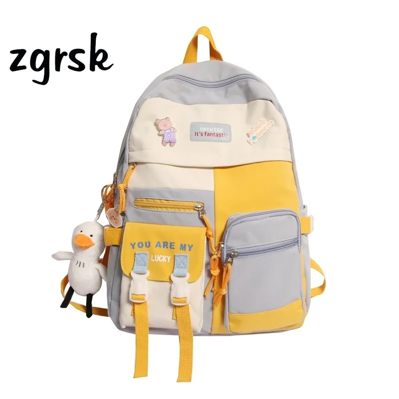 

Female Backpack Bag Designer Student Black Preppy Style School Bags For Teenagers Mochila Feminina Usb Backpack Bookbags