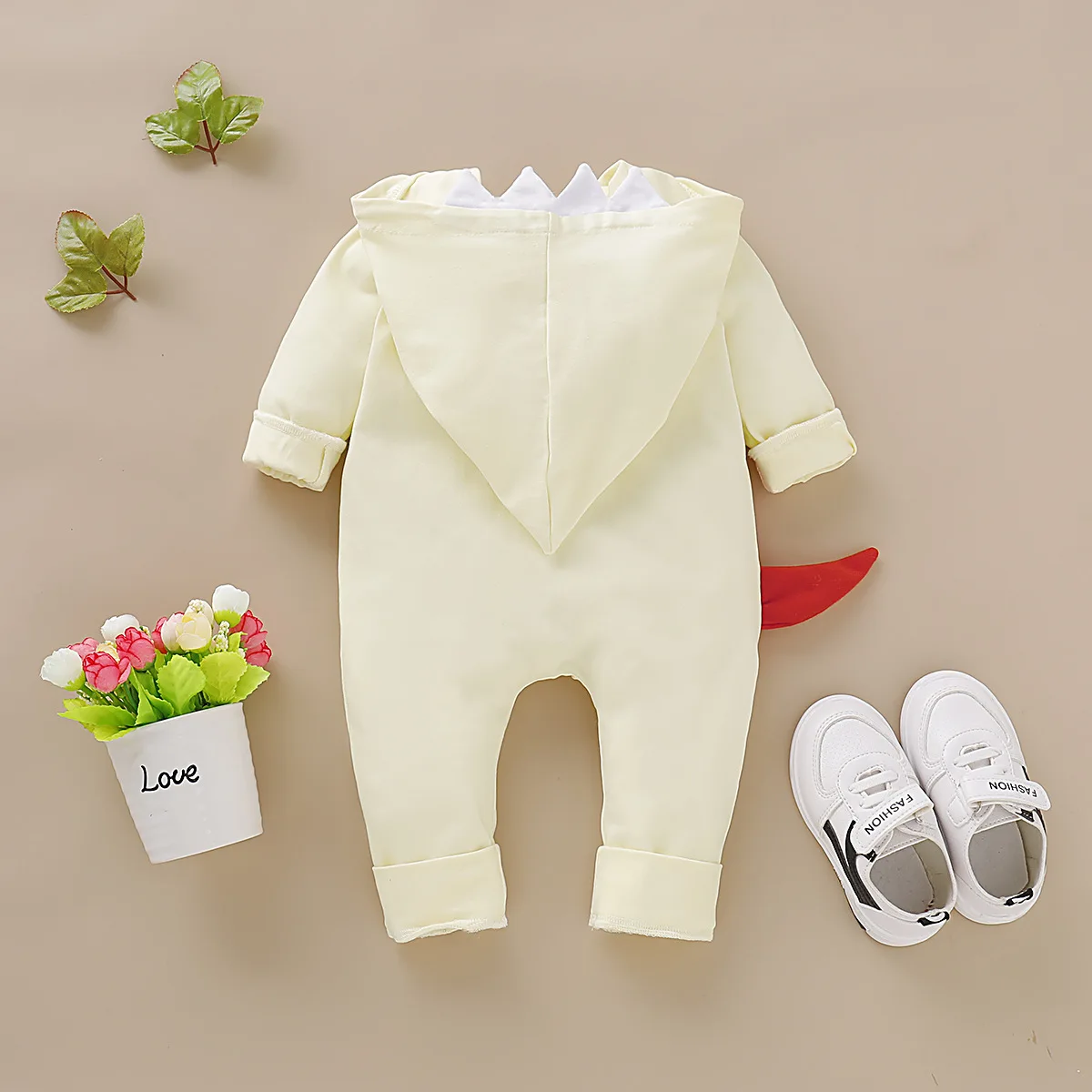 Комбинезон для новорожденных мальчиков с капюшоном костюм динозавра 3D Детские