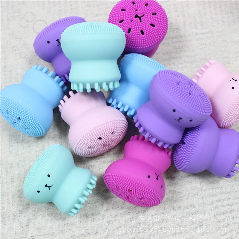 

1pcs/Little octopus Shape Silicone Face Cleansing Brush Face Washing Product Pore Cleaner Exfoliator Face Scrub Brush Skin Care
