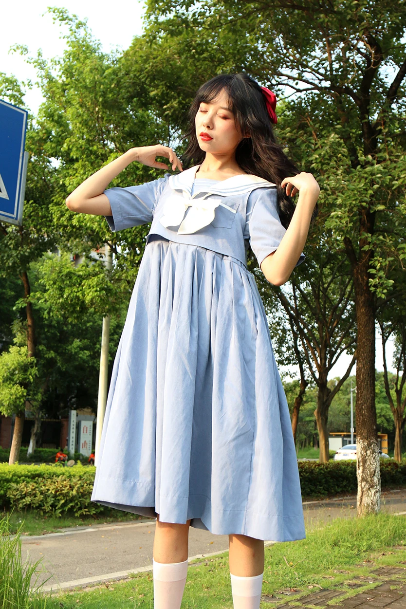 Школьное платье плиссированная юбка большого размера студенческий косплей