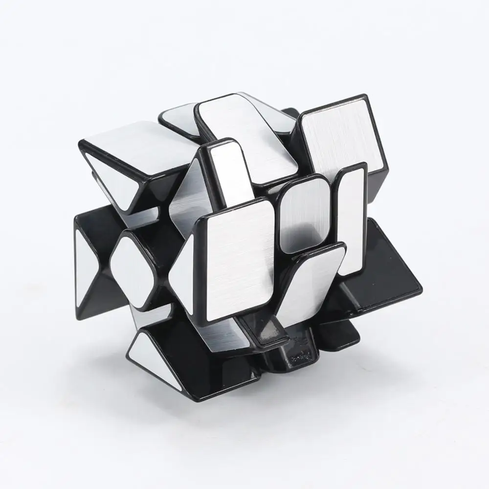 Mofangjiaoshi Windmirror Cube Magic Fire Wheels Золотой Серебристый Матовый скоростной куб 3x3x3 для
