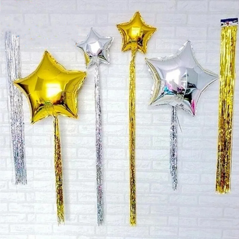 3 шт./компл. лазерный шар легкий дождь проволока привязанный волнистый кисточка