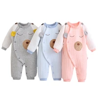 baby winter thicken rompers cotton long sleeve cartoon newborn boys girls clothes jumpsuit infant baby clothing toddler outfits