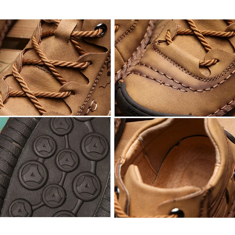 

2019 Autumn Men Snow Boots New Warm Shoes Fashion Non-slip High Top Sneakers Breathable for Winter Outdoor J55