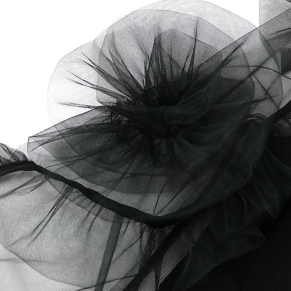 

Woman Dress 2021 Spring Casual Slim Perspective Mesh Tie Flower Sleeve Office Pencil Bodycon Dresses Women Sexy Long Party Dress