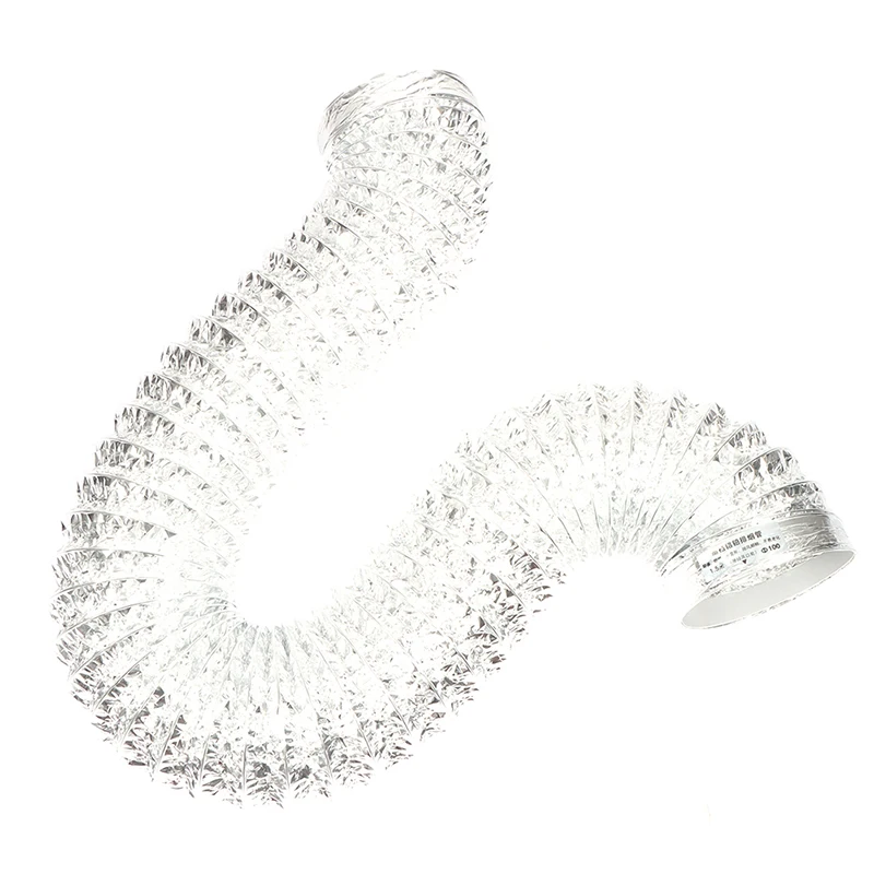 4-дюймовая 100 мм трубка для вентиляции из ПВХ алюминиевая воздуховод гибкий