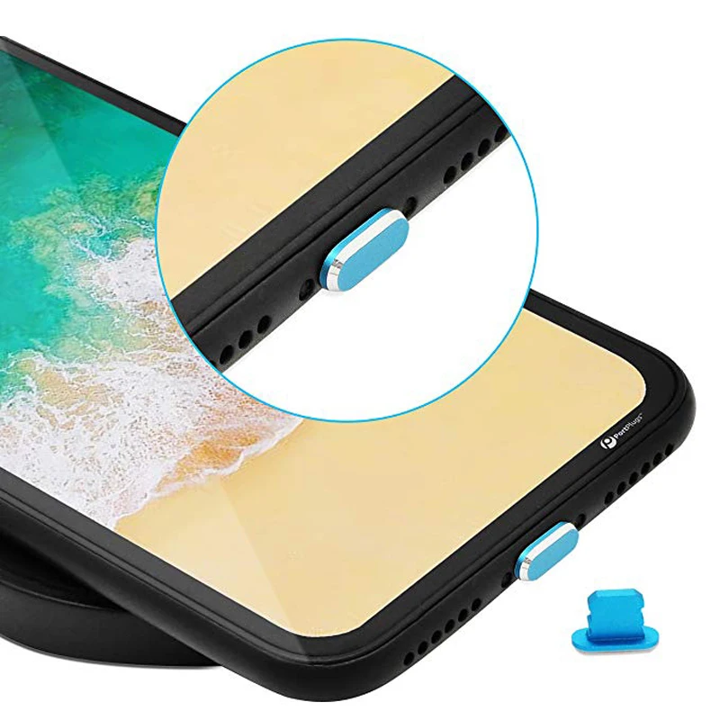Металлическая противопылевая заглушка для зарядного устройства iPhone 11 X XR Max 8 7 6S
