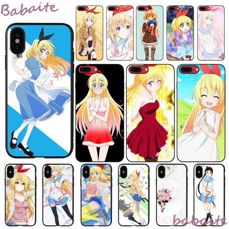 

Babaite Japan Anime Nisekoi Phone Case shell cute For iPhone 6 6S Plus case for iPhoneX XS MAX SE XR 12 Pro max