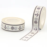 new arrival 1pc 15mm10m sailing ship series washi tape wide sticky adhesive tape scrapbooking album diy decorative paper tape