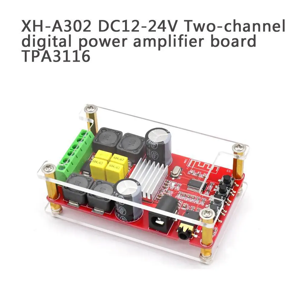 XH A302 Bluetooth 5 0 TPA3116 двухканальный стерео цифровой аудио усилитель плата AUX