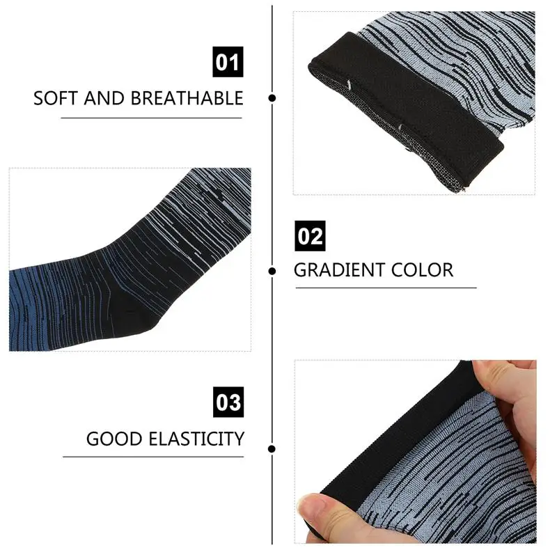 

1 Pair Fashable Durable Knee High Socks Stockings for Men Women