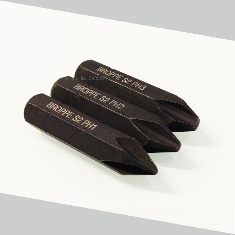

3Pcs Set Phillips Impact Screwdriver Bits 8mm Hex Shank Magnetic Screw Driver Bits S2 Power Hand Tools 38mm PH1/PH2/PH3