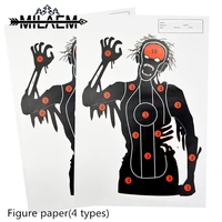 12 pcs 4533cm shooting targets paper silhouette splatter reactive paper targets fun feature pictures training accessories