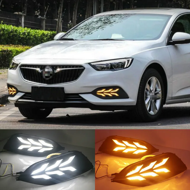 1 комплект светодиодный DRL Дневной светильник с проигрывания сигнала для Buick Regal