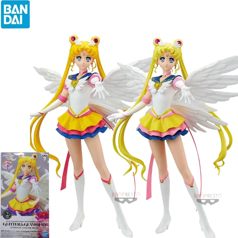 Фигурка Bandai Original Sailor Moon Glitter Glamours Eternal Action Collection Model Toy Anime Figures Kawaii Doll Kids Girl Toys.