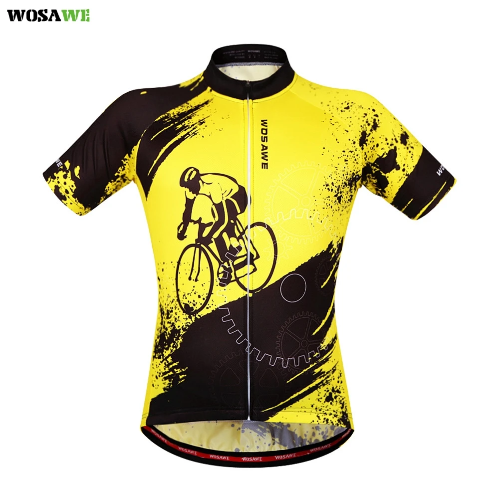 WOSAWE Мужская велосипедная Джерси Ciclismo Одежда Лето короткий рукав велосипедные