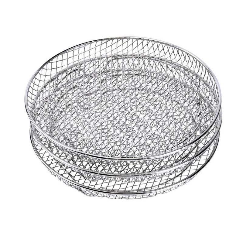 

AD-Air Fryer Accessories Three Stackable Racks for Gowise Phillips USA Cozyna Ninja Air Fryer,Air Fryer Rack