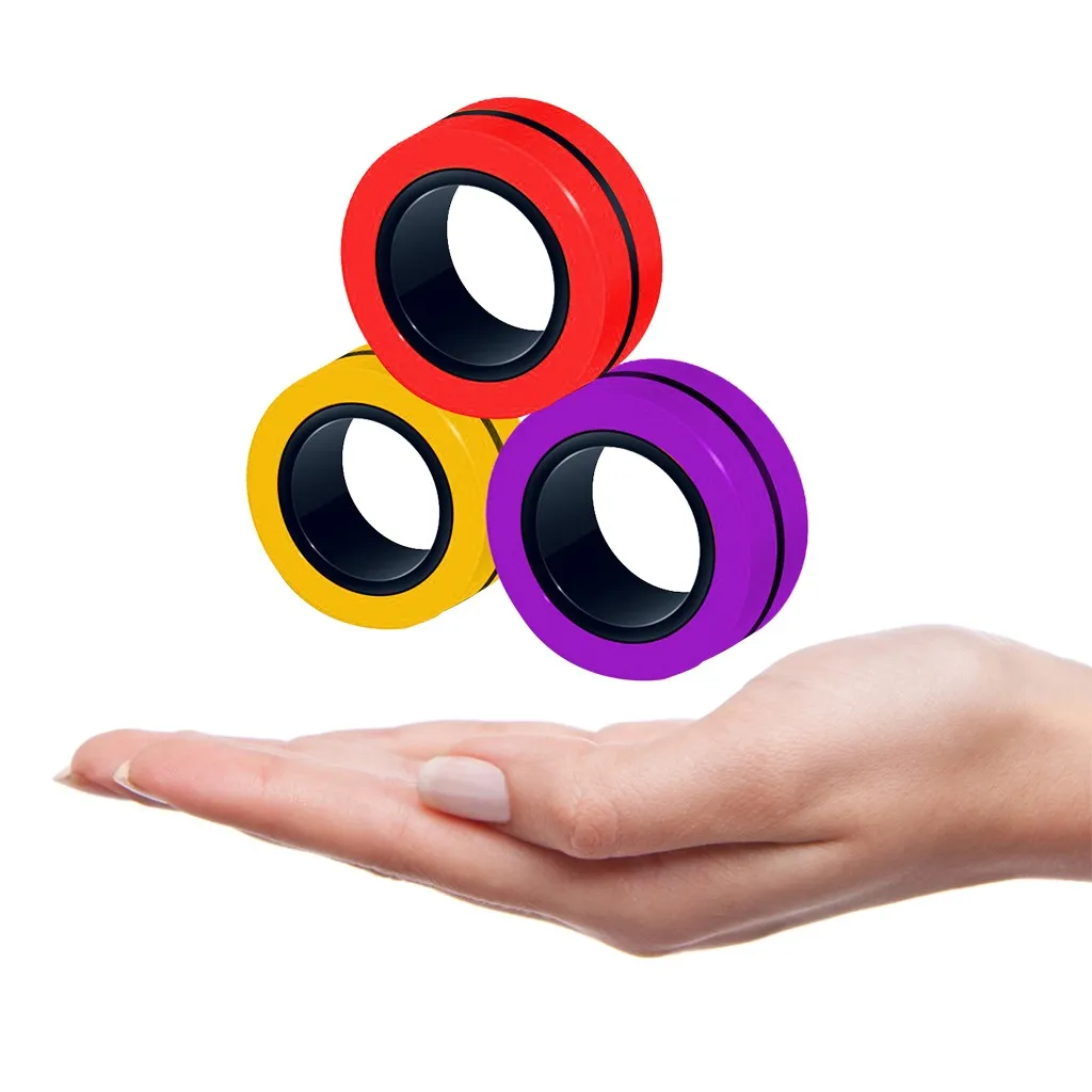 

antystresowe zabawki Figet Toys Stress Fidget Toys Magnetic Bracelet Ring Unzip Toy Magic Anti Stress Decompression Toys Fidgets