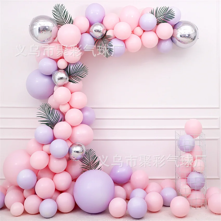 

100Pcs Macaron Balloon Set Colorful Metallic Birthday Party Wedding Decoration Anniversary Globals Decorations Party