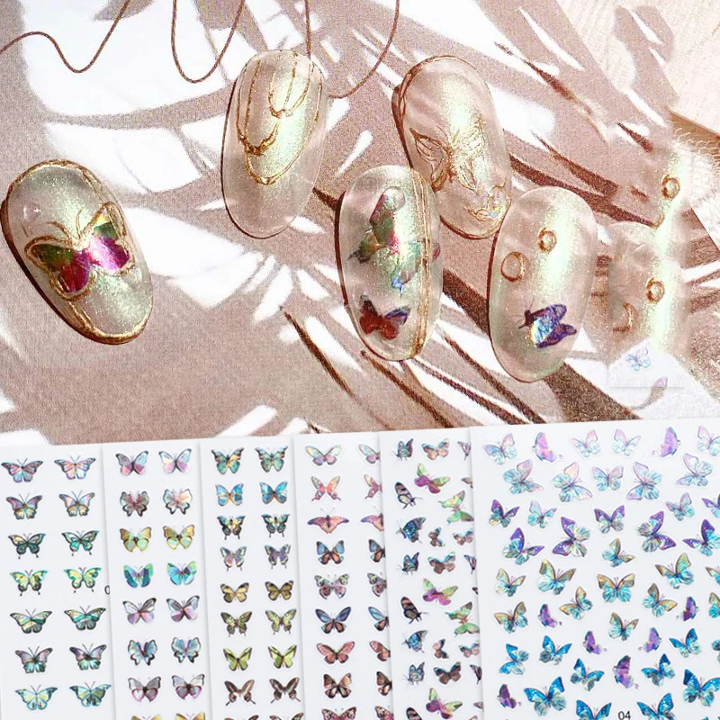 

3D наклейки-бабочки водостойкие милые наклейки для ногтей DIY слайдер для маникюра украшения для ногтей инструменты для маникюра