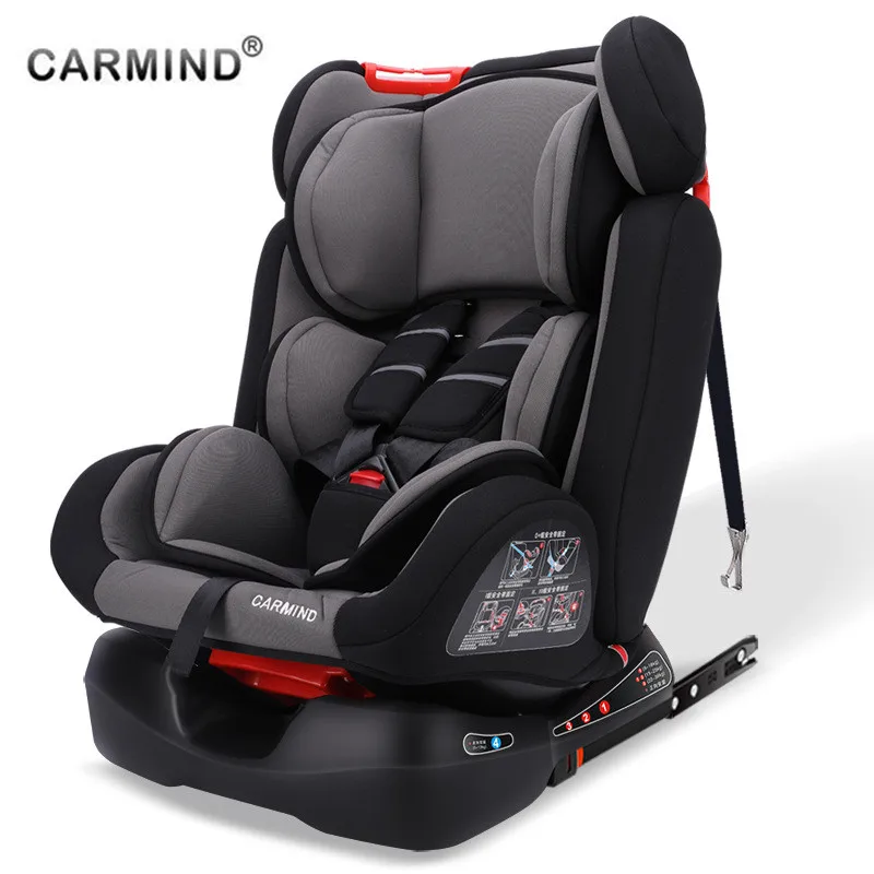 CARMIND Child Car Safety Seat 0-12Y  9-36kg Portable Baby Car Seat ISOFIX Hard Interface Five Point Harness Toddler Car Seat