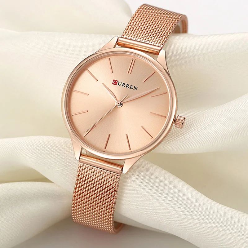 

relgios femininos relgio de pulso de luxo relogio feminino para mulher milanese ao senhora rosa ouro quartzo