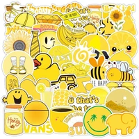 103050pcs new lemon yellow cartoon animal fruit graffiti sticker laptop guitar helmet waterproof decoration toy wholesale