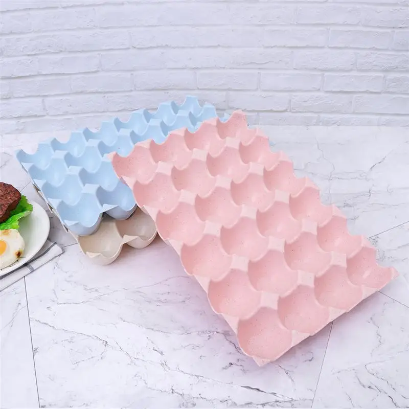 Контейнер для хранения яиц с 24 ячейками толстый многослойный лоток из пшеничной