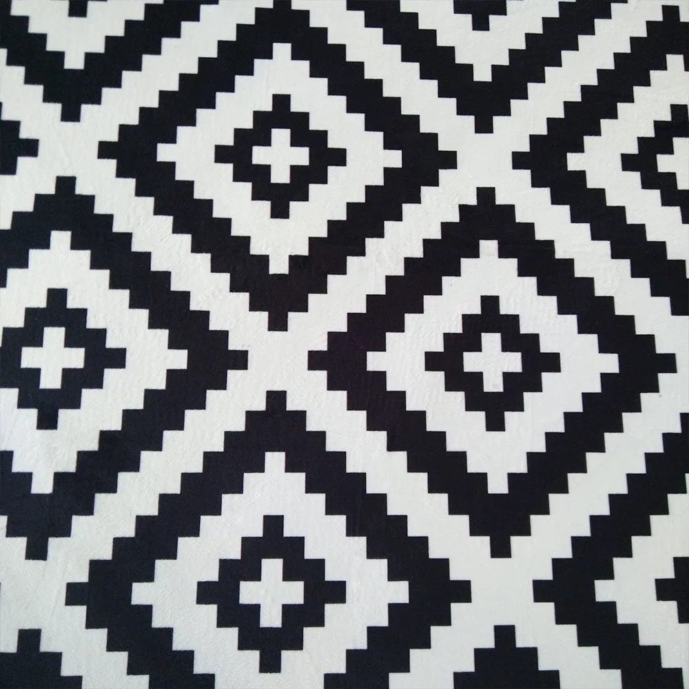 Набор из 2 предметов SunnyRain черный и белый ковер для кухни геометрический кухонной