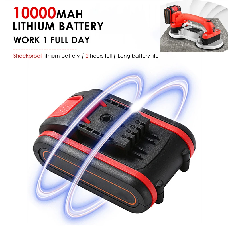 

21v 2ah Lithium Battery Tile Tiling Machine Accessories Double Suction Cup Tiler